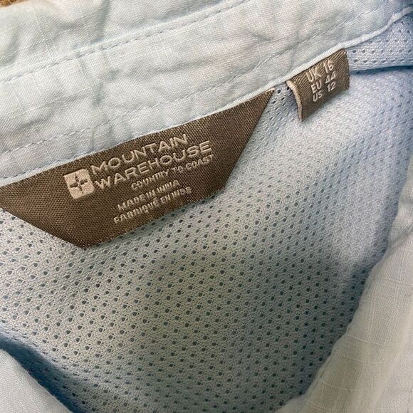 Mountain Warehouse Size 12 Button Front Short Sleeve Top - Picture 3 of 3